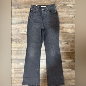 Levi's Ribcage Boot Jeans Black Wash  29 / 33